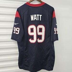Nike J.J. Watt #99 Houston Texans On Field Jersey‎ Mens Large Blue NFL